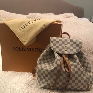 LOUIS VUITTON: SPERONE BACKPACK {damier azur}